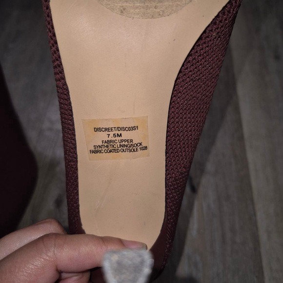 Steve Madden Burgundy Knit Sock Booties Size 7.5 - Picture 9 of 9